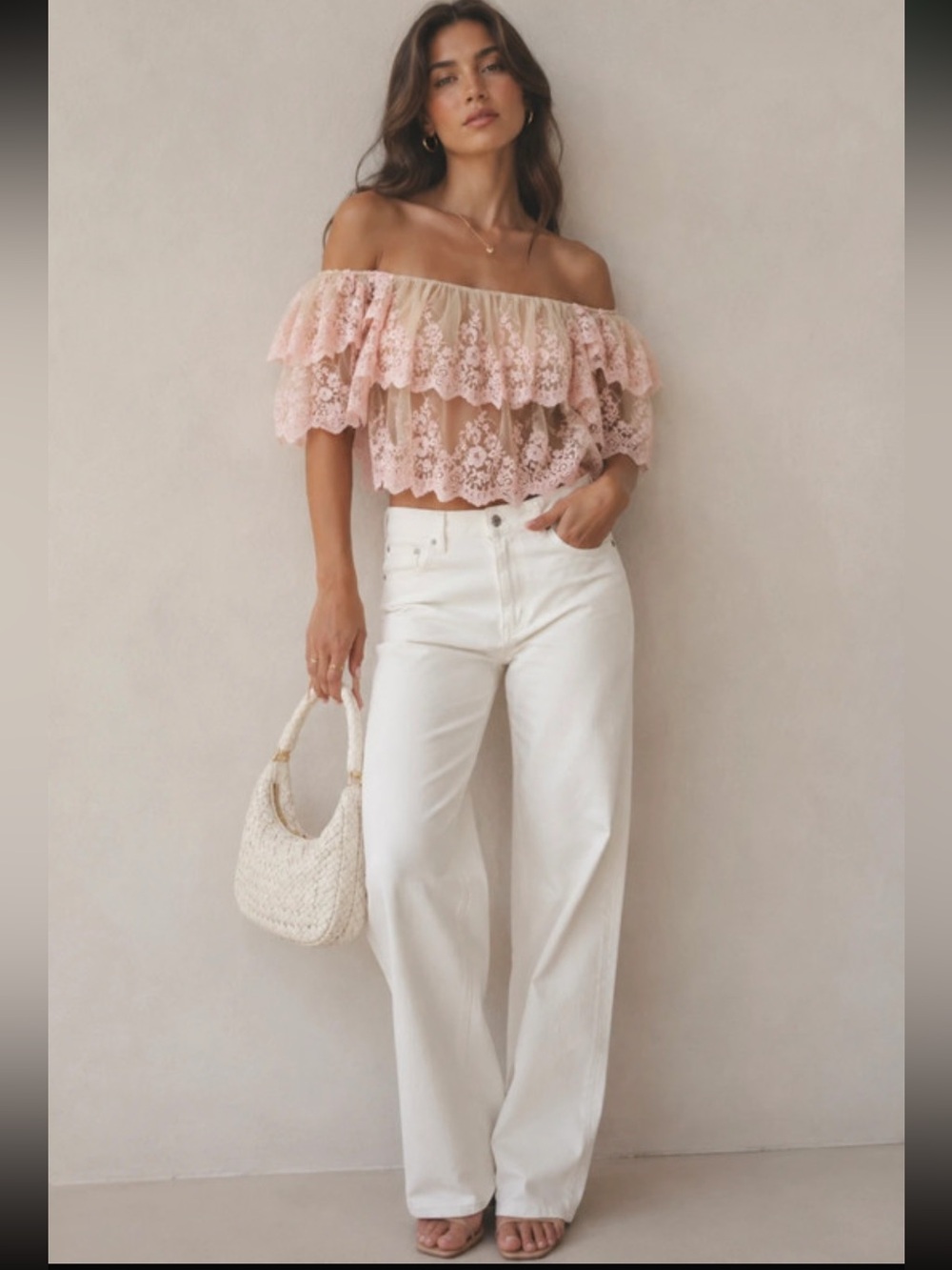 Zara Embroidered Lace Top!